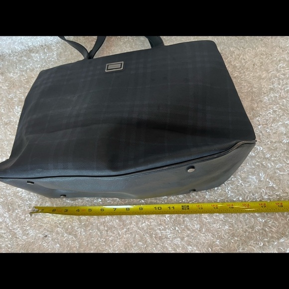 Burberry Coated Canvas Check Handle Bag - Picture 11 of 15